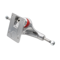 WOODSEN Pro Quality Gravity Casting Aluminium Alloy 5.25inch Double Rocker Skateboard Trucks Chromoly Steel Axle 85A Skateboard