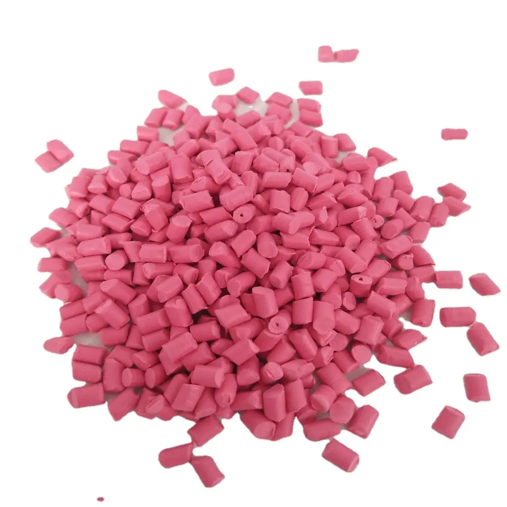 Prix usine haute qualité rose couleur plastique PP/PE/ABS/TPE/PLA Granules effet spécial maître lot