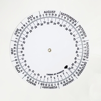 Calculateur de Date Prévue d'Accouchement à Roue en Plastique, Vente Directe Usine, Calculateur de Grossesse Médical Rond, Acceptation OEM