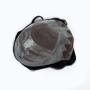 Prothèse capillaire ultra-fine de qualité supérieure en cheveux Remy indiens pour hommes, couleur mi-claire, pour remplacement capillaire complet, directement de l'usine - Product Image 4