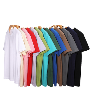 Camisetas al por mayor OEM para hombre, 100% algodón, cuello redondo, corte regular, peso pesado, color sólido, para impresión, para deportes al aire libre - Product Image 1