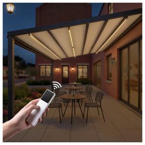 <span class=keywords><strong>Toldo</strong></span> retráctil impermeable con techo corredizo de PVC para pérgola, <span class=keywords><strong>cenador</strong></span> o pabellón de jardín. - Product Image 1