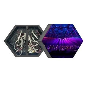Custom High Res Hexagon <strong>LED</strong> <strong>Display</strong> 300*300mm User Friendly WiFi <strong>Control</strong> to Play <strong>Video</strong> Images for Decoration and Elevate Space - Product Image 2