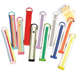 Porte-clés en toile de coton bicolore avec sangle, idéal pour clés de voiture, de moto, ou comme pendentif de sac à main – En stock - Product Image 1