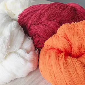 Factory Hank Yarn 16S/2 Acrylic Cotton Yarn In Stock Dyed And Raw White Yarn For Knitting