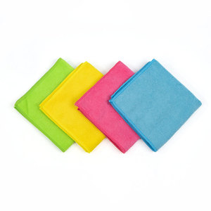 Paño de limpieza de cocina de microfibra personalizado, rectangular, grueso y absorbente para ollas y sartenes, color sólido LWMB-04A - Product Image 3