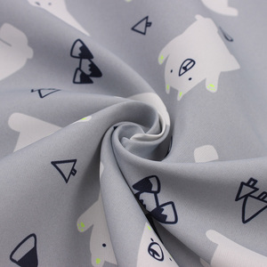 228T poliéster blanco oso <span class=keywords><strong>polar</strong></span> patrón de fluorescencia estampado para niños parka chaqueta - Product Image 5