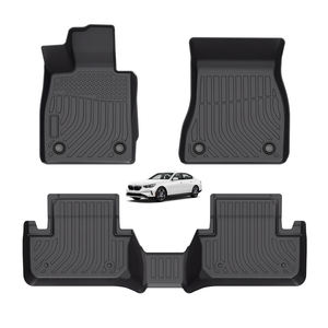 Tappetini Auto 3D in TPE Impermeabili per Tutte le Stagioni con Vasca Baule Posteriore per BMW i5 G60 2024 2025 – Tappetini Elettrici e Protezione Piedi - Product Image 1