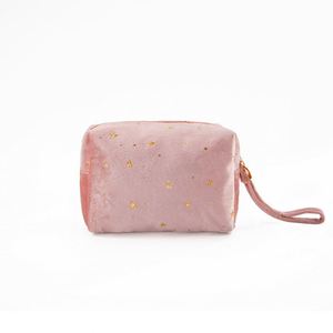 Bolsa de Maquillaje y Cosméticos de Lujo, Personalizada con Logotipo, Mini, de Terciopelo, con Cierre de Cremallera, para Viaje - Product Image 2