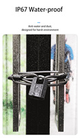 Cadenas électronique intelligent à empreintes digitales étanche IP67, cadenas intelligent pour extérieur