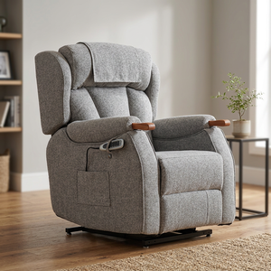 Electric Power Lift <b>Recliner</b> Chair Dual Motor <b>Zero</b> <b>Gravity</b> with Adjustable Headrest Lumbar Support Heating Wheels Metal Sofa - Product Image 3