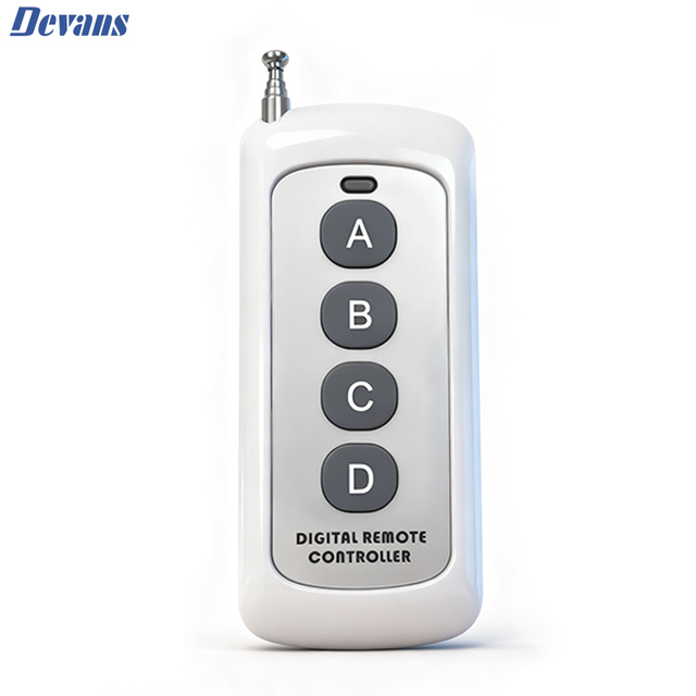 Universal Wireless Remote Control Switch DC 12V 4CH Relay Receiver Module RF Remote 433 Mhz Transmitter Automatic Home