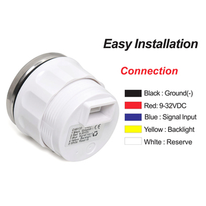 7 màu đèn nền cảm biến mức nhiên liệu 0 ~ 190 Ohm 52 Mét Đo nhiên liệu cho mức độ Dụng cụ đo cho nhiên liệu gửi đơn vị - Product Image 3