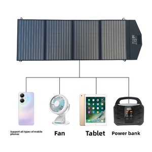 <span class=keywords><strong>Kit</strong></span> <span class=keywords><strong>solaire</strong></span> portable pliable SFZD-100 de 100 W pour le <span class=keywords><strong>camping</strong></span> en plein air, les <span class=keywords><strong>camping</strong></span>-cars et les voyages routiers, <span class=keywords><strong>panneau</strong></span> <span class=keywords><strong>solaire</strong></span> mobile pour charger les téléphones - Product Image 4