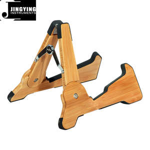 Soportes para guitarra 2024, venta al por mayor, soportes portátiles plegables para guitarra de bambú para bajo acústico <span class=keywords><strong>y</strong></span> eléctrico, ukelele <span class=keywords><strong>y</strong></span> violín - Product Image 1