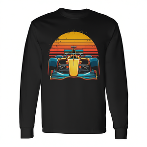 T-shirt à manches longues rétro Racing Car Sunset - Product Image 2