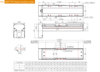 Modul Motor Linear KHMOS HYS100 G1620 800mm Sisi Kanan 30kg 0.03mm Penggerak Sekrup 16mm Untuk Penanganan Material Perangkat Otomasi 3C