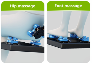 C98 OEM 3D silla eléctrica de gravedad cero 4D masaje de cuerpo completo Shiatsu calefacción raspado portátil plegable L silla de masaje de pista - Product Image 6