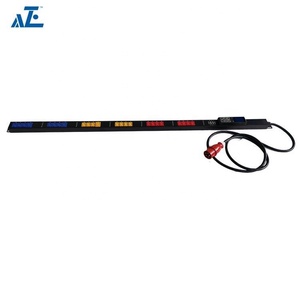 1U 19 pouces montage en rack prise de courant alternatif 6 voies IEC C19 PDU serveur rack unité de <span class=keywords><strong>distribution</strong></span> d'alimentation - Product Image 2