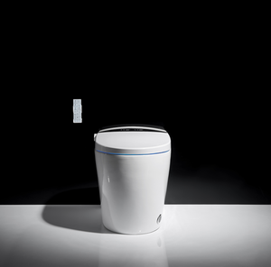 Toilette de salle de bain automatique intelligente et intelligente, durable, toilette à chasse sèche en céramique d'une seule pièce - Product Image 3