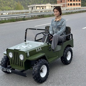 QIQU Motor de 48V 500W 30km/h para Parques de Atracciones, Vehículo Comercial para 2 Personas, Jeep Eléctrico Willys, Go Kart - Product Image 2