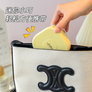 Portable Jewelry <b>Box</b> With Compartments For Travel And Desk Use In Pink Yellow Green White Colors - Product Image 4