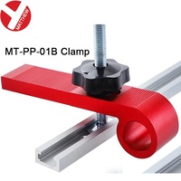 Rail en T en aluminium industriel de 19 mm de large, rail de coupe d'onglets, gabarit personnalisable, support de table de fraisage DIY, support OEM