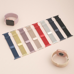 สายนาฬิกาข้อมือสแตนเลสสตีลแบบตาข่ายแม่เหล็ก Milanese หรูหรา ขนาด 49 มม. สำหรับ <span class=keywords><strong>Apple</strong></span> <span class=keywords><strong>Watch</strong></span> Ultra 3 2 Series 11 10 9 สำหรับผู้หญิง - Product Image 1