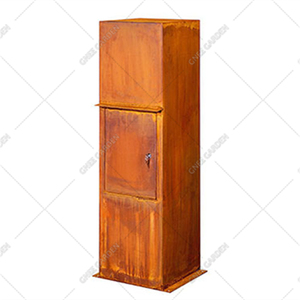 Buzón de Correo de Acero Corten de Alta Calidad, Gran Capacidad, Independiente, Impermeable y Antirrobo para Correo Postal - Product Image 6