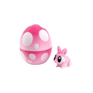 3D Printing <b>Plastic</b> Animal Model Rabbit <b>Egg</b> Multi-color Set Easter Cross-border Hot-selling Craft Decoration Children's Gift - Product Image 2