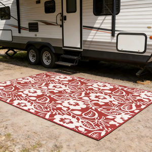 Tapis de camping durable et écologique en PP, portable, imperméable, anti-corrosion, élégant pour la maison, les pique-niques, le golf et les voyages - Product Image 1