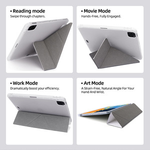 Housse pour iPad en cuir PU antichoc avec support pliable et porte-crayon pour iPad Air <span class=keywords><strong>6</strong></span> 7 Air 5 Pro 4 Vente en gros personnalisée - Product Image 4