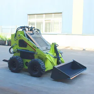 Free Shipping   Cheap Mini Skid Steer Loader Diesel Mini Skid Steer Loaders Crawler Wheel Loader Mini 500Kg 400Kg