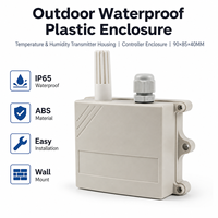 Boîtier d'instrumentation étanche IP54 en ABS 90x85x40mm avec presse-étoupe pour sonde de capteur de température et d'humidité