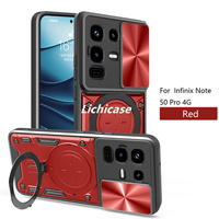 Lichicase Anti Gravity Camera Protection Support magnétique fort Couverture arrière pour Infinix Note 50 Pro 50 Pro + coque de téléphone