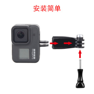 ขายึดกล้องแอคชั่น Daxun GoPro แบบปรับได้ วัสดุพลาสติก สำหรับถ่ายภาพแนวตั้ง ใช้กับกระเป๋าเป้ จักรยาน อุปกรณ์ตกปลา - Product Image 3