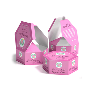 La creatividad de la Caja hexagonal personalizada embalaje, cajas de panadería de regalo, Cosméticos embalaje de jabón - Product Image 4