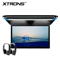 XTRONS17.3 pulgadas FHD ultrafino Digital TFT 16:9 Monitor montado en el techo con altavoces estéreo incorporados y entrada HD