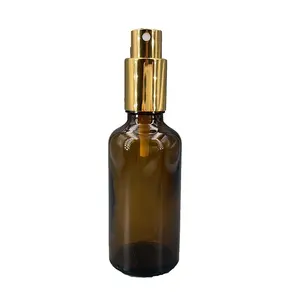 Offre Spéciale 18/410 en aluminium doré brillant pulvérisateur à brouillard fin, pulvérisateur de parfum pompe pour bouteilles en verre