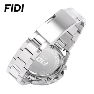 Reloj Cronógrafo para Hombre FIDI OEM ODM con Logotipo Personalizado, Esfera Verde y Negra, Acero Inoxidable, Resistente al Agua, Deportivo, de Negocios, de Cuarzo - Product Image 4