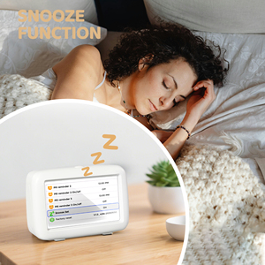 <span class=keywords><strong>Sveglia</strong></span> Digitale da Tavolo con Grandi Cifre, <span class=keywords><strong>5</strong></span> Allarmi, Promemoria per 3 Pillole, Display Multicolore, USB, in Plastica, Elettronica per Camera da Letto - Product Image 5
