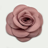 Nouvelles Fleurs en Tissu Brûlé Grande Taille 2024 pour Pinces à Cheveux, Roses en Satin pour Broches, Magnifiques Fleurs de Camélia