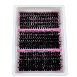 Wholesale Custom <strong>Eyelash</strong> <strong>Extension</strong> Kit DIY False Lash <strong>Extensions</strong> Cluster Soft <strong>Mink</strong> Segmented Lashes 0.07mm Diy Cluster <strong>Eyelash</strong> - Product Image 4