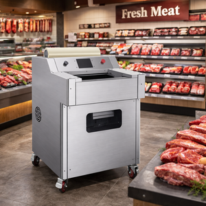 Envolvedora Automática Comercial <span class=keywords><strong>de</strong></span> Film Estirable para Carnicería, Envoltura <span class=keywords><strong>de</strong></span> Carne <span class=keywords><strong>de</strong></span> Res, Cerdo y <span class=keywords><strong>Cordero</strong></span>, Duradera y Eficiente, con Múltiples Idiomas - Product Image 1