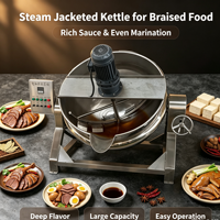 Marmite mélangeuse inclinable grande capacité à double enveloppe pour la cuisson des aliments braisés et même la marinade dans le traitement alimentaire