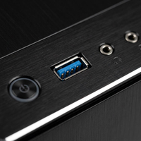 Boîtier d'ordinateur de jeu de taille moyenne pour ATX MATX ITX avec double face en verre trempé, RGB, flux d'air, USB3.0