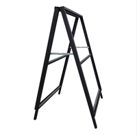 Support d'affichage de poster double face autoportant en fer imperméable, cadre en A, 25 mm, pour exposition, formes personnalisées