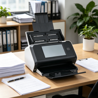Escáner de Documentos de Alta Velocidad para Escritorio CIS OEM, 60 ppm, USB, A4, ADF, Dúplex, Logotipo Personalizado y SDK en Stock