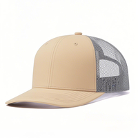Gorra de béisbol de lona de 6 paneles personalizable, gorra de golf de conductor de camión de moda con logotipo de PVC de goma para actividades al aire libre en la playa