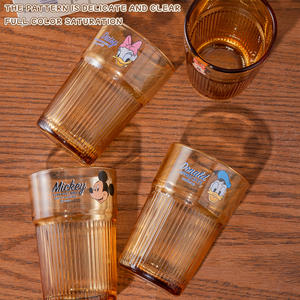 Vaso de Vidrio de 360 ml de la Serie Mickey de Disney, <span class=keywords><strong>Taza</strong></span> para Agua, Café y Leche, para Oficina, Hogar, Regalos y Té de la Tarde - Product Image 5